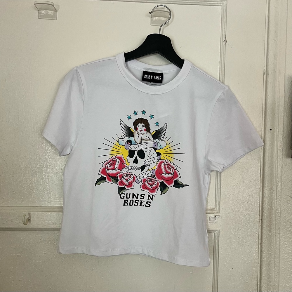 Gun n Roses Crop Top